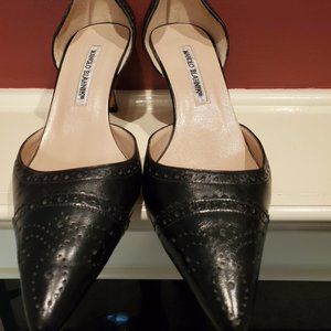 Manolo Blahnik Black d'Orsay Pump